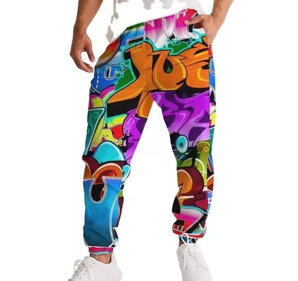 পূর্ণ মুদ্রণ Sublimation স্ট্রিট পুরুষদের Sweatpants Oversized