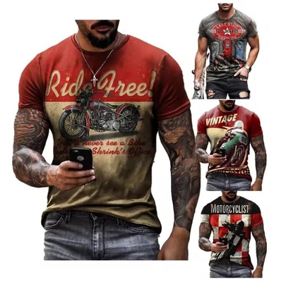 হিপ দৈর্ঘ্য সর্বত্র Sublimation শার্ট স্পোর্টস পলিস্টার Oversized গ্রাফিক টি-শার্ট